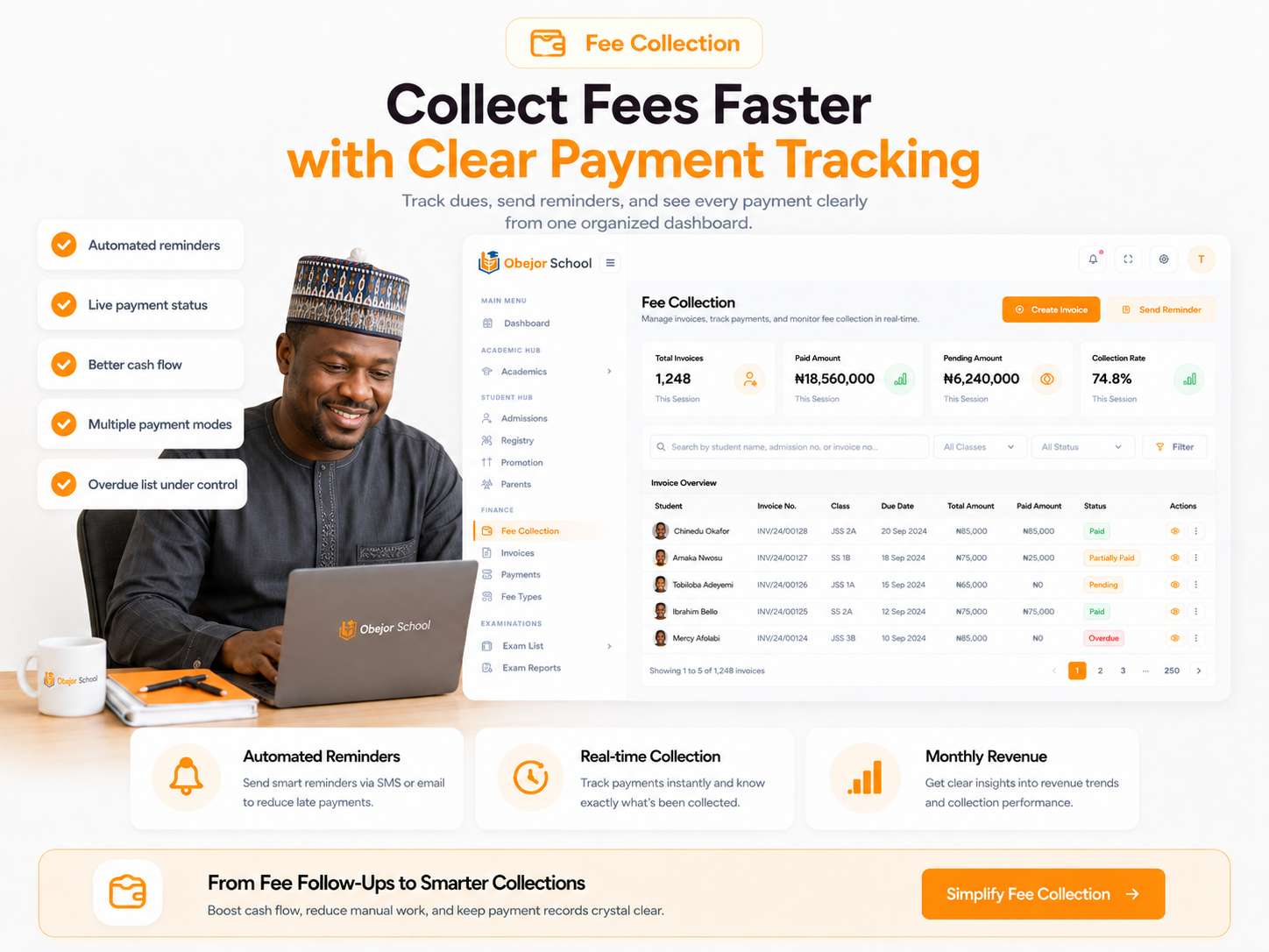 Fee Collection solution visual
